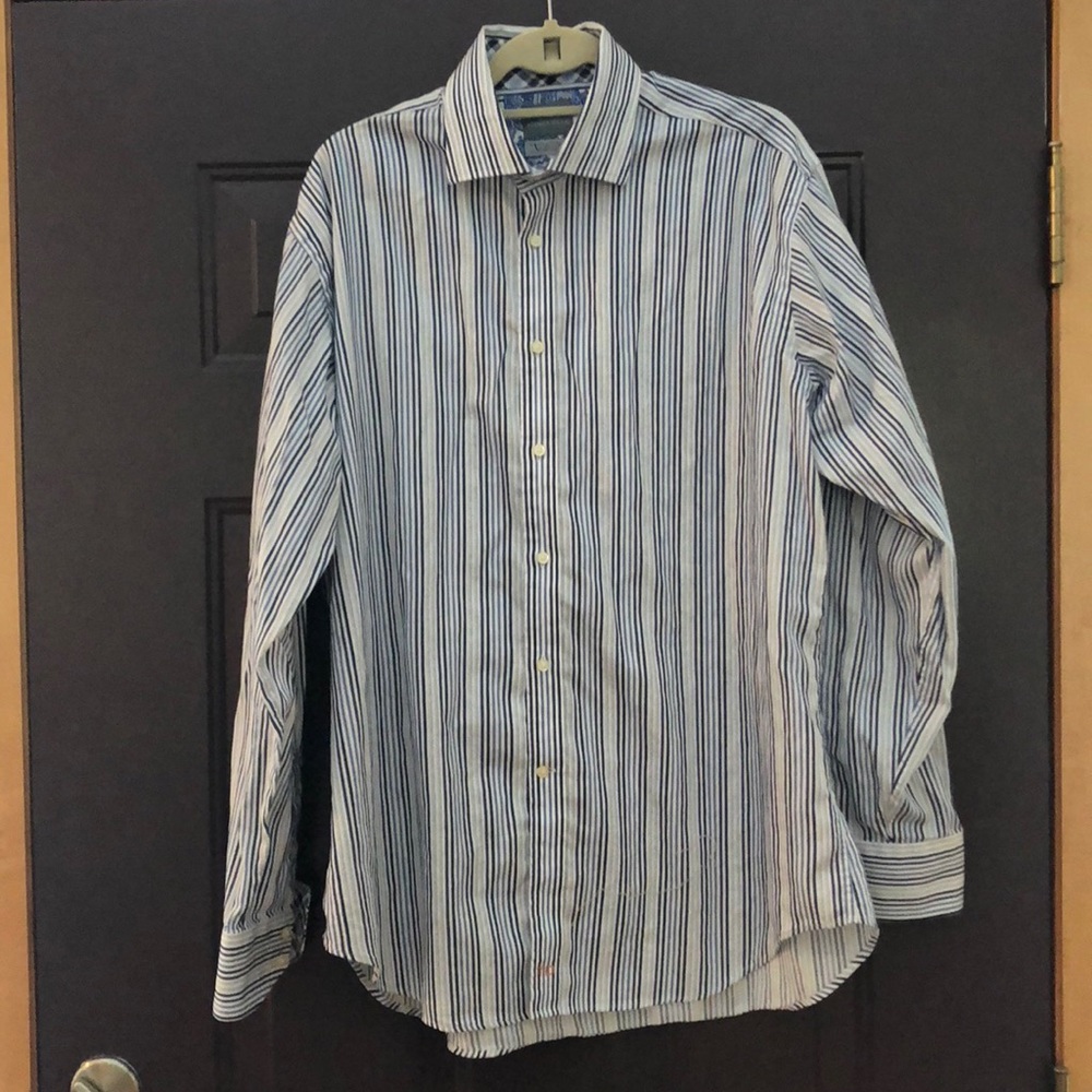 Thomas Dean XLT Button Down Shirt strip